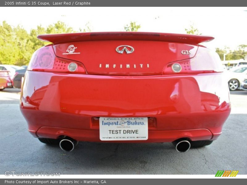 Laser Red / Graphite 2005 Infiniti G 35 Coupe