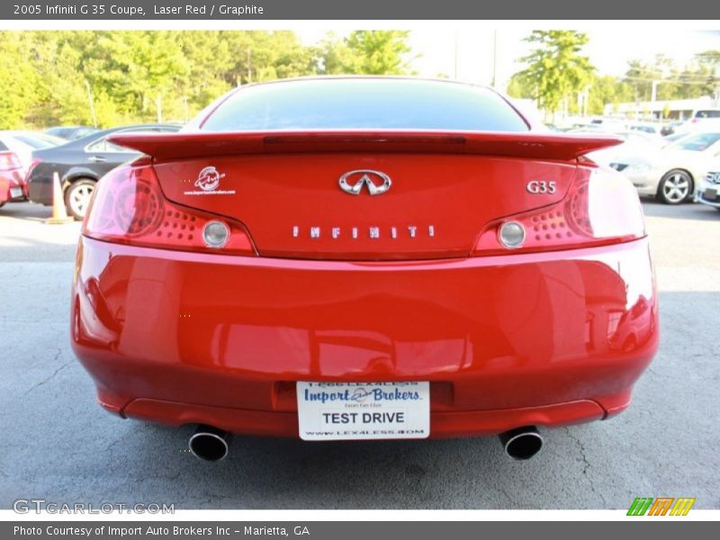 Laser Red / Graphite 2005 Infiniti G 35 Coupe