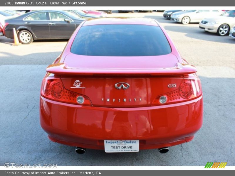 Laser Red / Graphite 2005 Infiniti G 35 Coupe