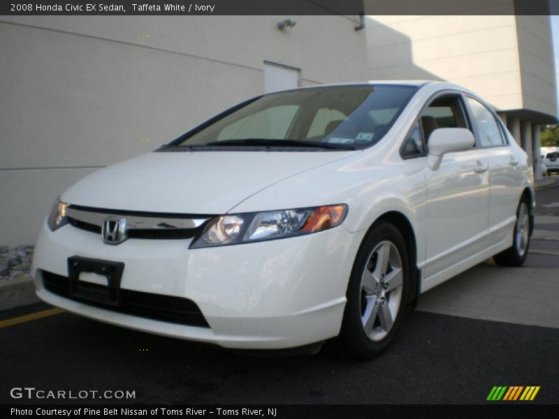 Taffeta White / Ivory 2008 Honda Civic EX Sedan