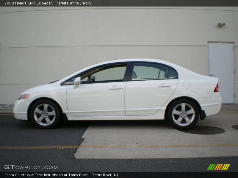 Taffeta White / Ivory 2008 Honda Civic EX Sedan