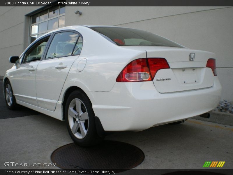 Taffeta White / Ivory 2008 Honda Civic EX Sedan