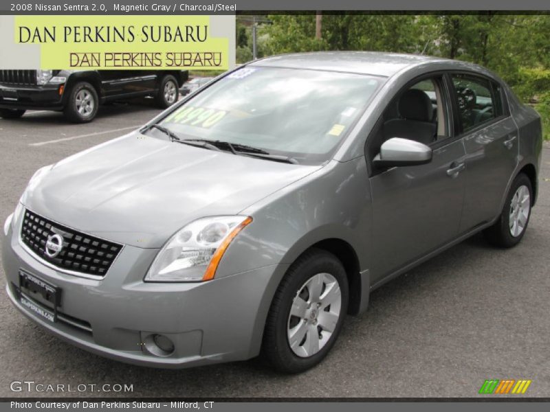 Magnetic Gray / Charcoal/Steel 2008 Nissan Sentra 2.0
