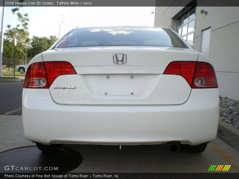 Taffeta White / Ivory 2008 Honda Civic EX Sedan