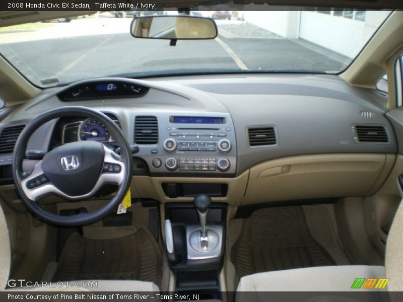 Taffeta White / Ivory 2008 Honda Civic EX Sedan