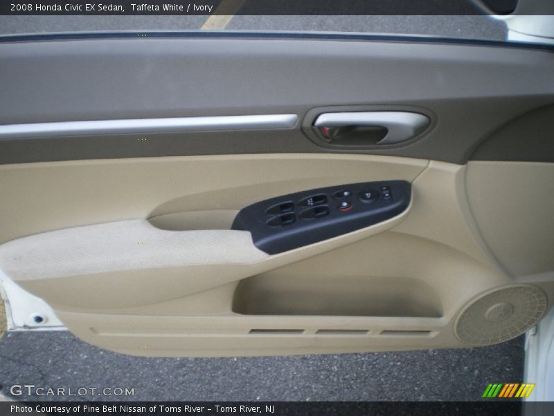 Taffeta White / Ivory 2008 Honda Civic EX Sedan