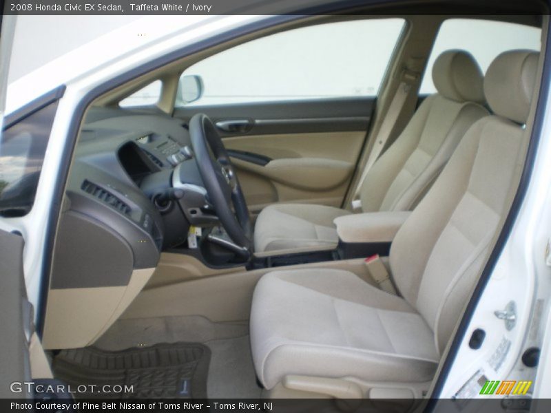 Taffeta White / Ivory 2008 Honda Civic EX Sedan