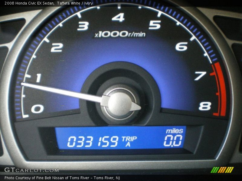 Taffeta White / Ivory 2008 Honda Civic EX Sedan