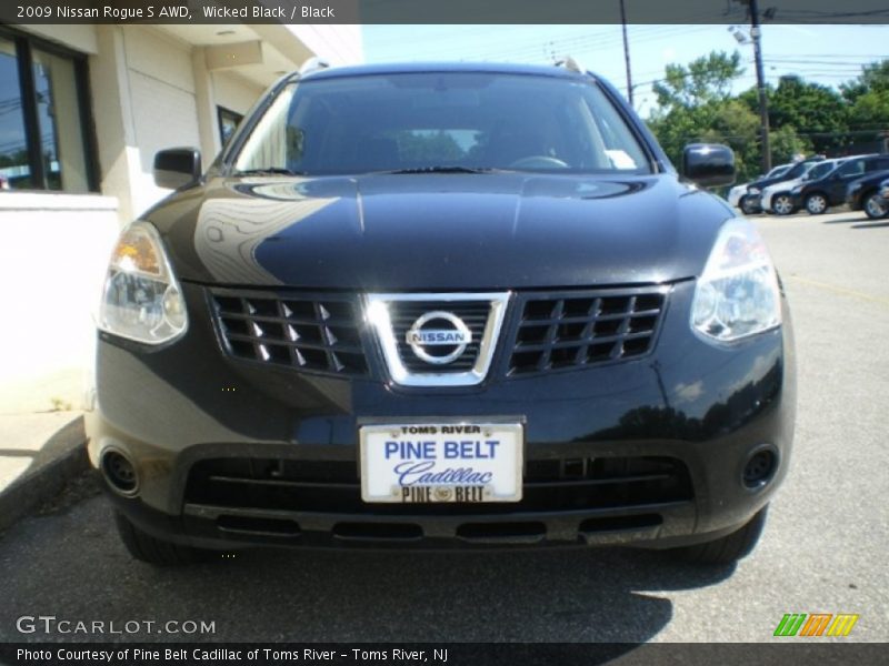 Wicked Black / Black 2009 Nissan Rogue S AWD