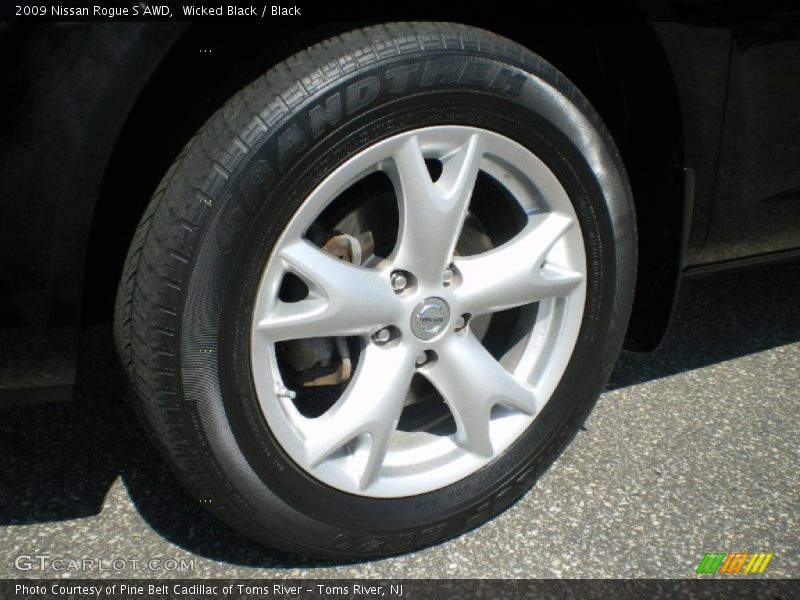 Wicked Black / Black 2009 Nissan Rogue S AWD