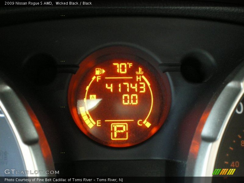 Wicked Black / Black 2009 Nissan Rogue S AWD
