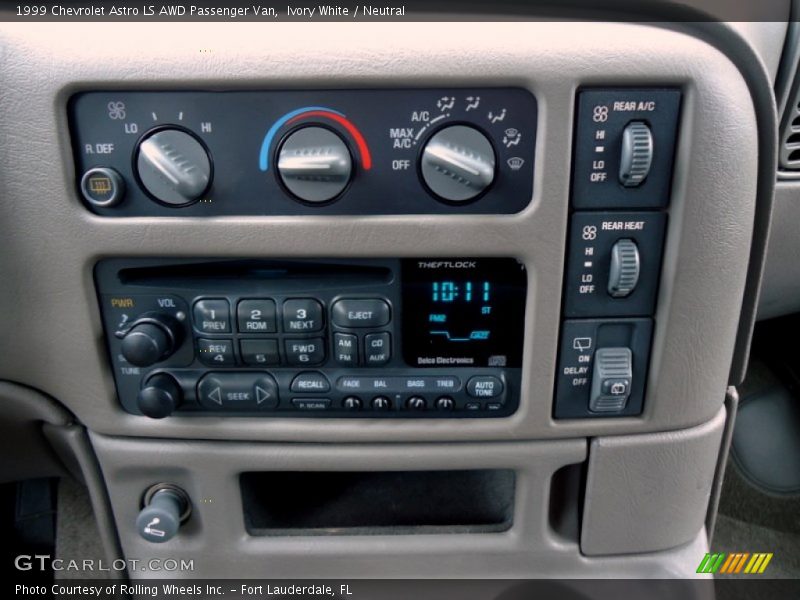 Controls of 1999 Astro LS AWD Passenger Van