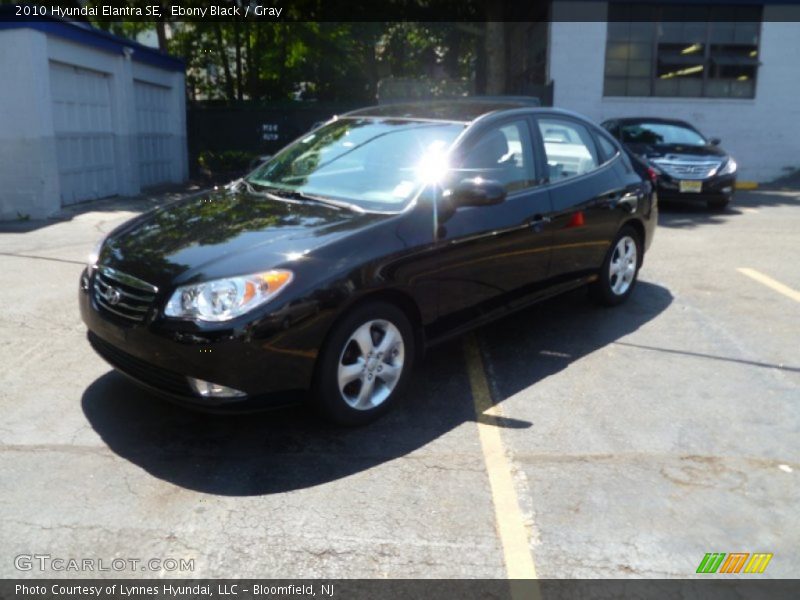 Ebony Black / Gray 2010 Hyundai Elantra SE