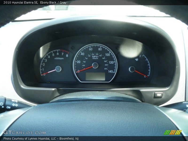 Ebony Black / Gray 2010 Hyundai Elantra SE