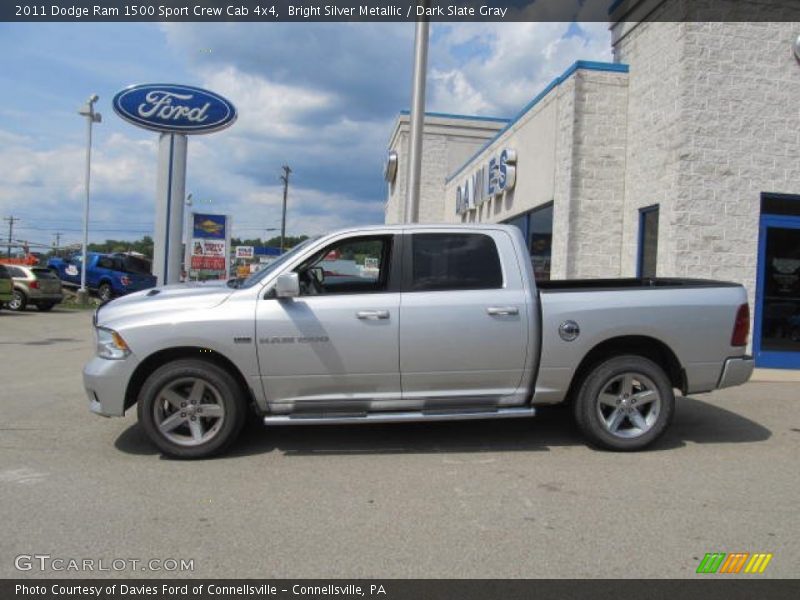Bright Silver Metallic / Dark Slate Gray 2011 Dodge Ram 1500 Sport Crew Cab 4x4