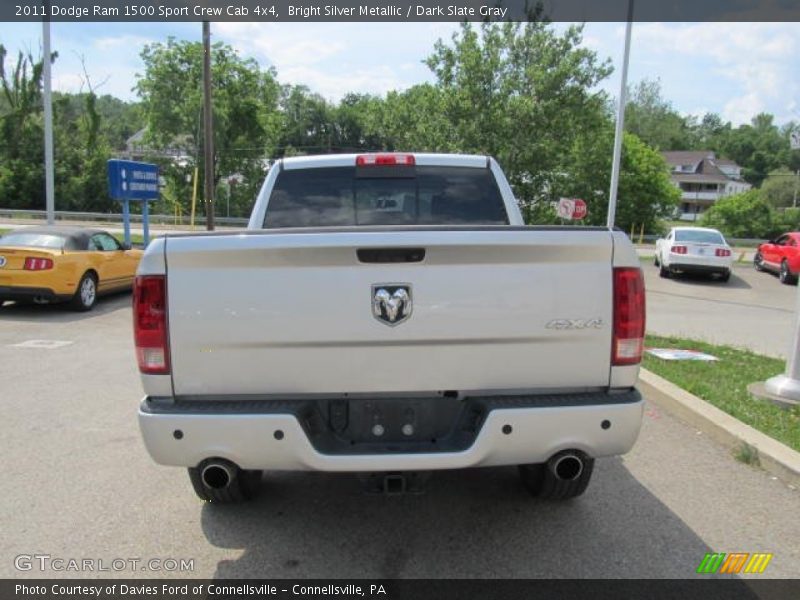 Bright Silver Metallic / Dark Slate Gray 2011 Dodge Ram 1500 Sport Crew Cab 4x4