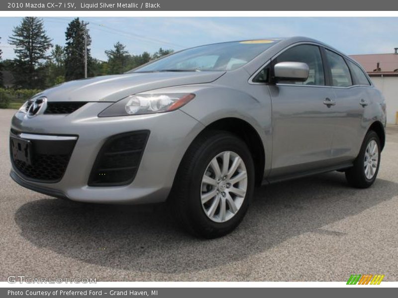 Liquid Silver Metallic / Black 2010 Mazda CX-7 i SV
