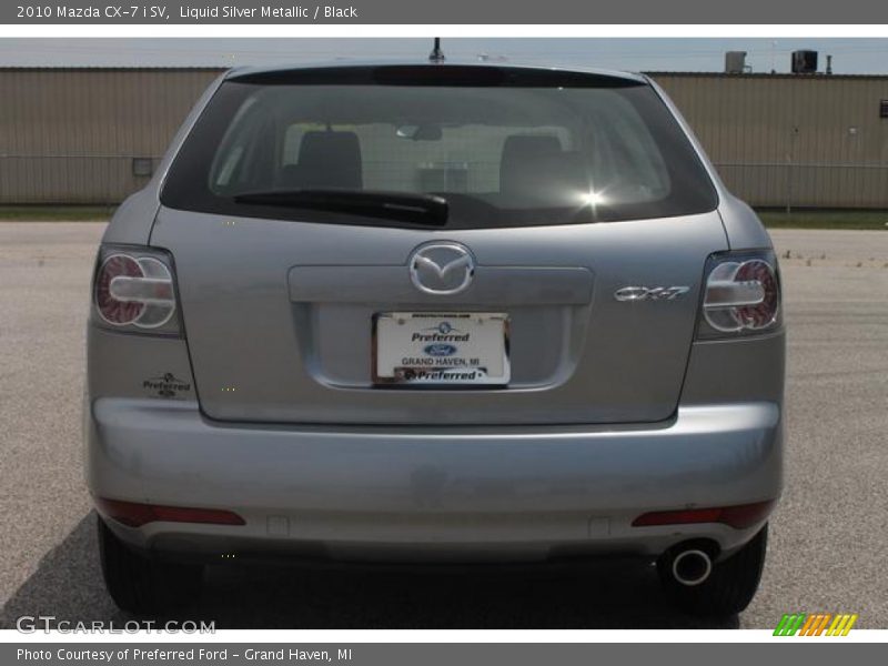 Liquid Silver Metallic / Black 2010 Mazda CX-7 i SV