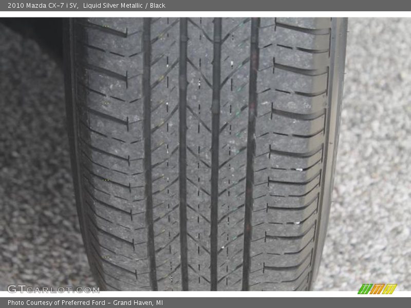 Liquid Silver Metallic / Black 2010 Mazda CX-7 i SV