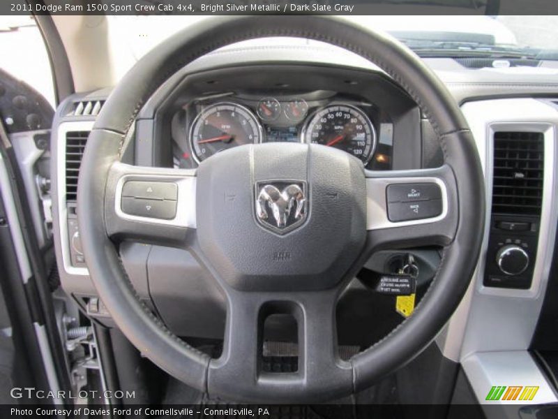 Bright Silver Metallic / Dark Slate Gray 2011 Dodge Ram 1500 Sport Crew Cab 4x4