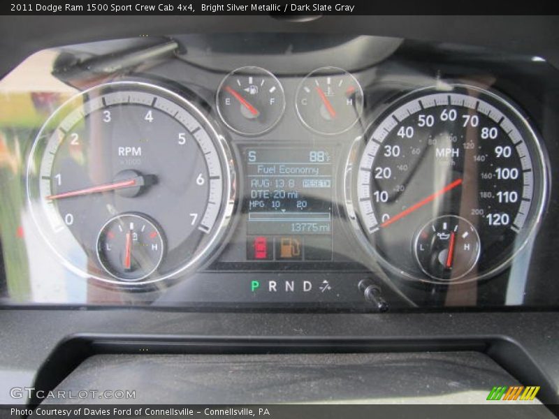 Bright Silver Metallic / Dark Slate Gray 2011 Dodge Ram 1500 Sport Crew Cab 4x4