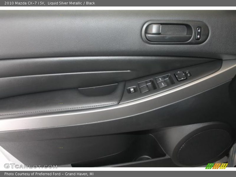 Liquid Silver Metallic / Black 2010 Mazda CX-7 i SV