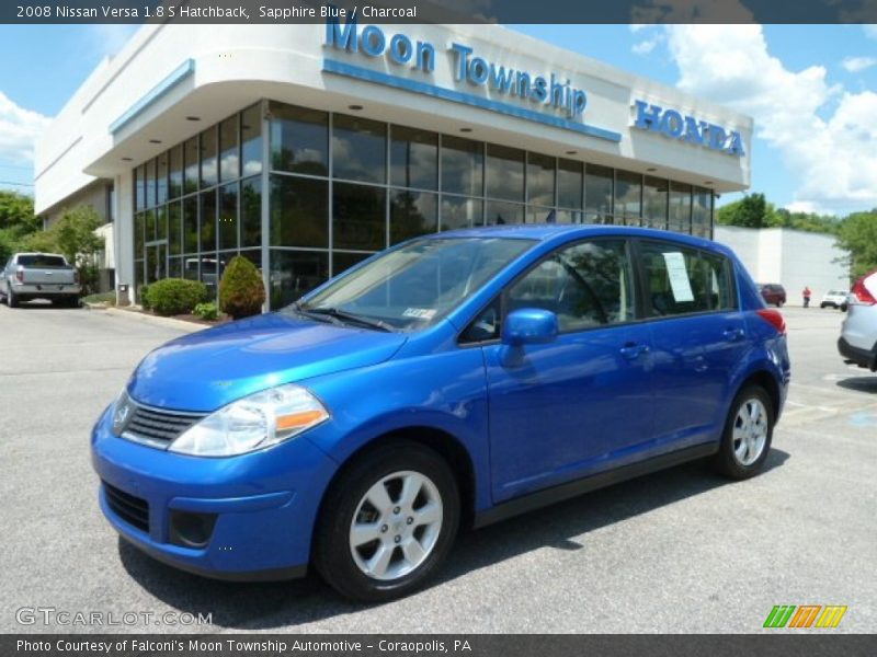 Sapphire Blue / Charcoal 2008 Nissan Versa 1.8 S Hatchback