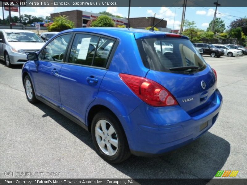 Sapphire Blue / Charcoal 2008 Nissan Versa 1.8 S Hatchback