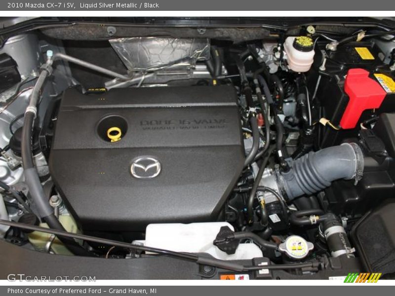 Liquid Silver Metallic / Black 2010 Mazda CX-7 i SV