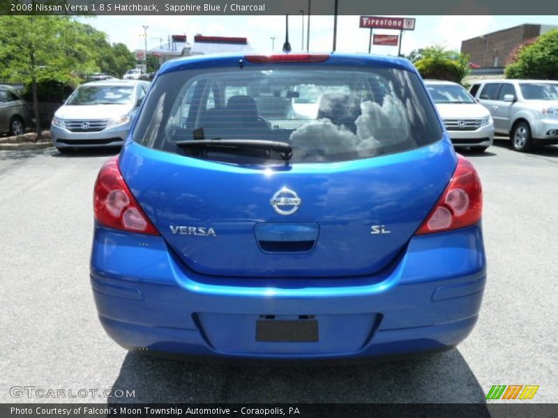 Sapphire Blue / Charcoal 2008 Nissan Versa 1.8 S Hatchback