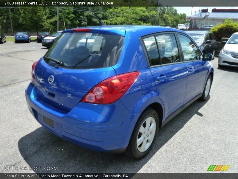 Sapphire Blue / Charcoal 2008 Nissan Versa 1.8 S Hatchback