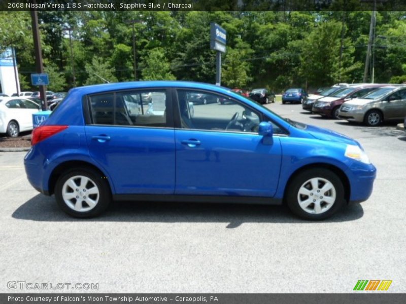 Sapphire Blue / Charcoal 2008 Nissan Versa 1.8 S Hatchback