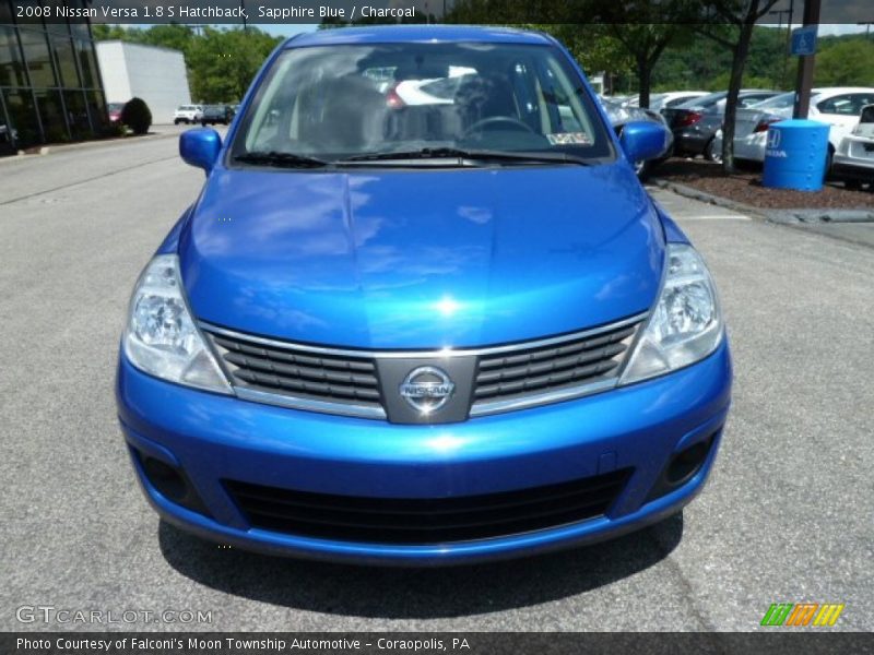 Sapphire Blue / Charcoal 2008 Nissan Versa 1.8 S Hatchback