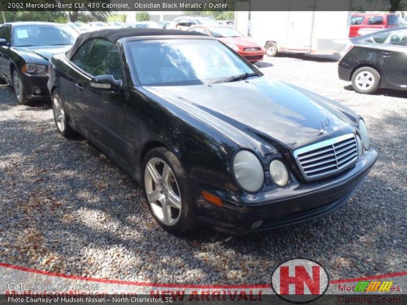 Obsidian Black Metallic / Oyster 2002 Mercedes-Benz CLK 430 Cabriolet