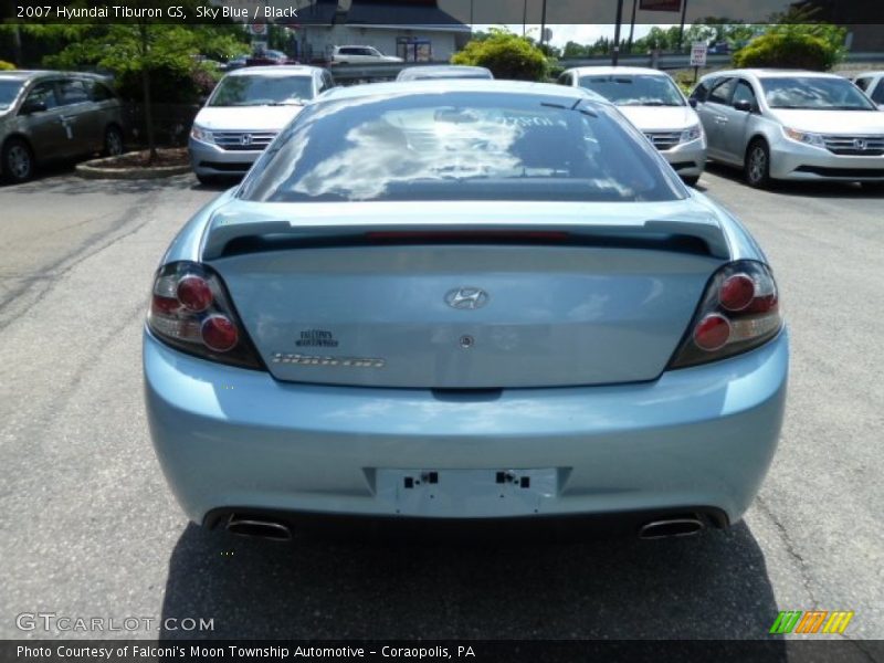 Sky Blue / Black 2007 Hyundai Tiburon GS