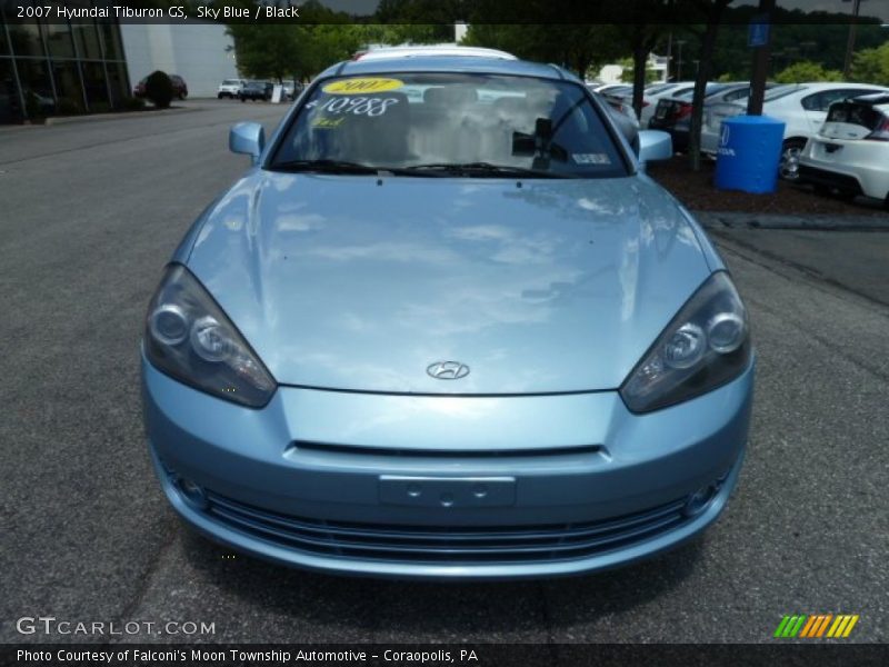 Sky Blue / Black 2007 Hyundai Tiburon GS