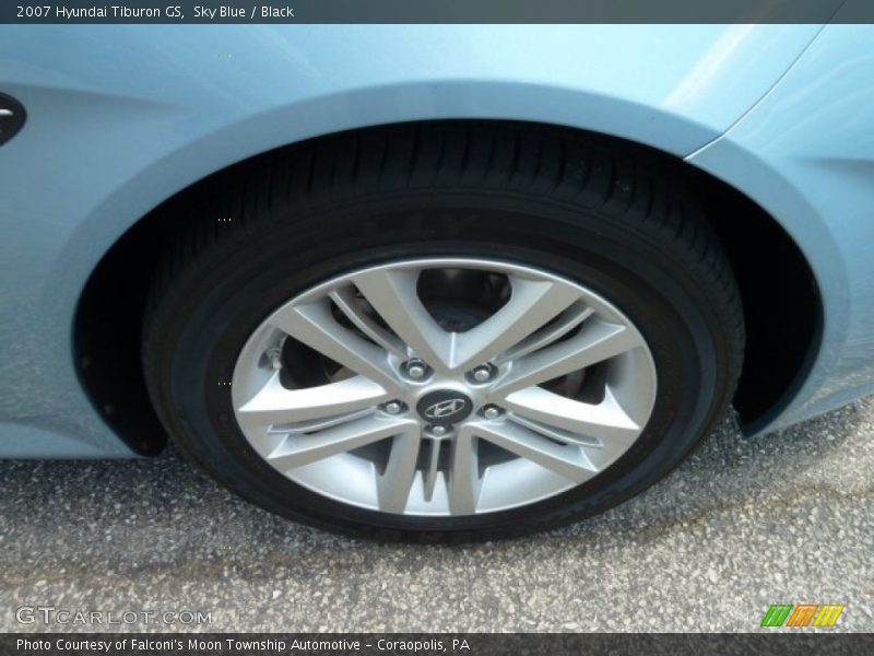 Sky Blue / Black 2007 Hyundai Tiburon GS