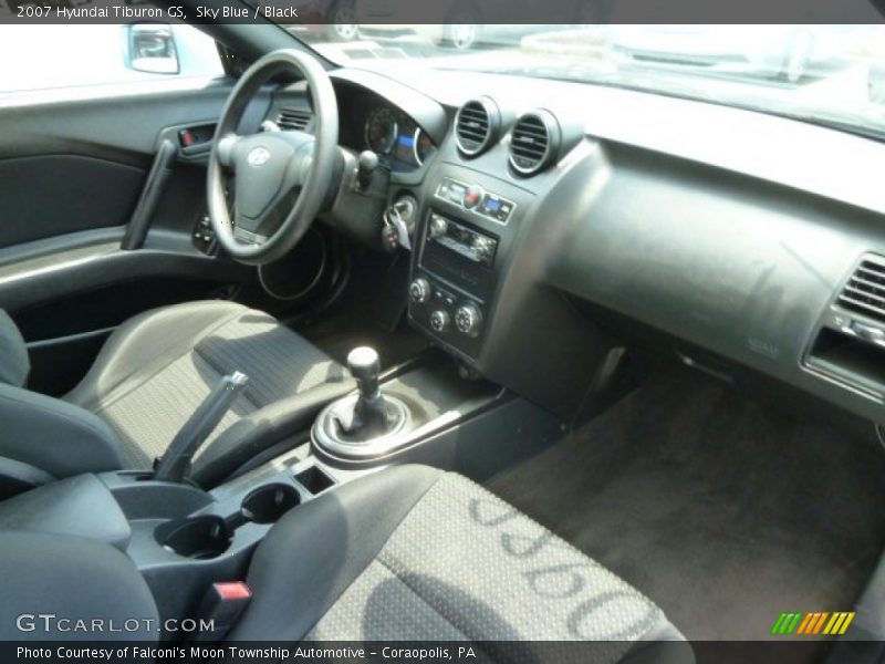 Sky Blue / Black 2007 Hyundai Tiburon GS