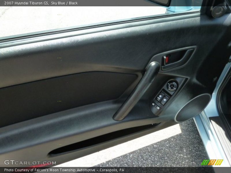 Sky Blue / Black 2007 Hyundai Tiburon GS
