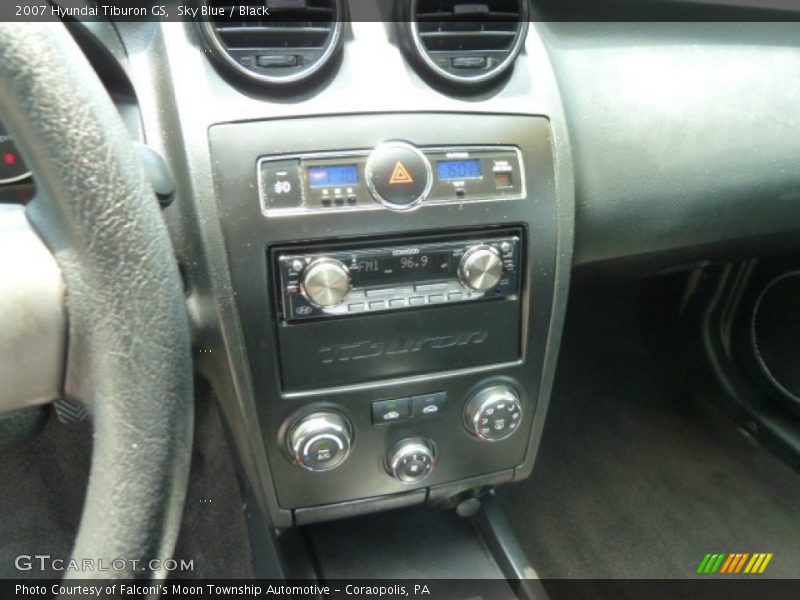 Sky Blue / Black 2007 Hyundai Tiburon GS