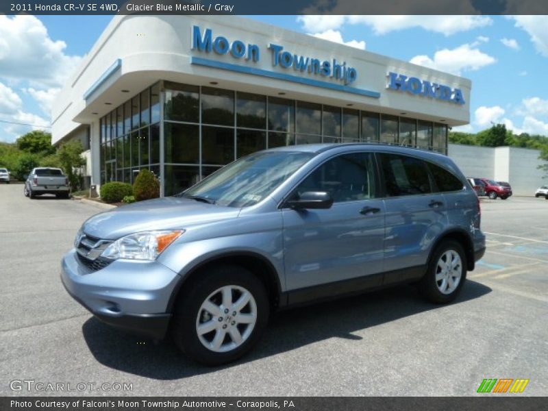 Glacier Blue Metallic / Gray 2011 Honda CR-V SE 4WD