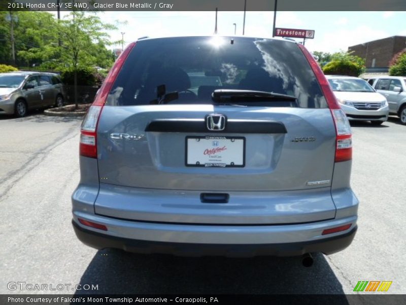 Glacier Blue Metallic / Gray 2011 Honda CR-V SE 4WD