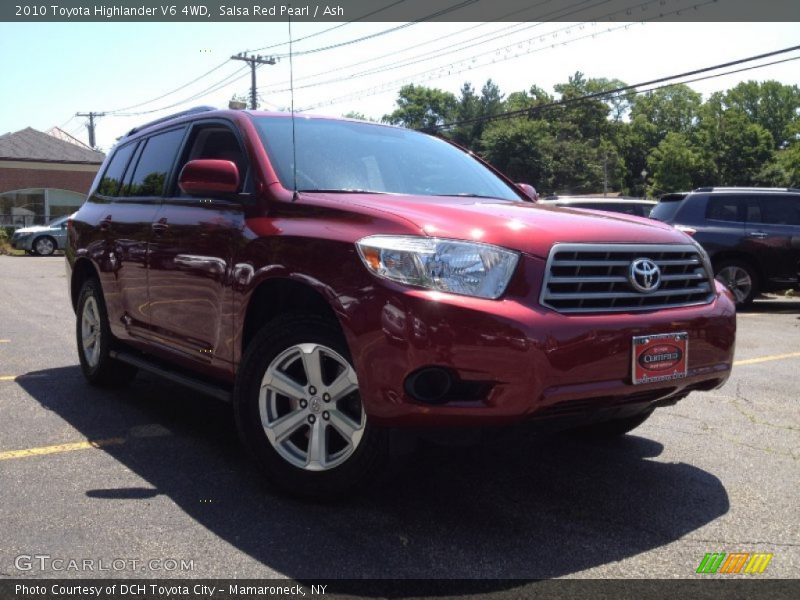 Salsa Red Pearl / Ash 2010 Toyota Highlander V6 4WD