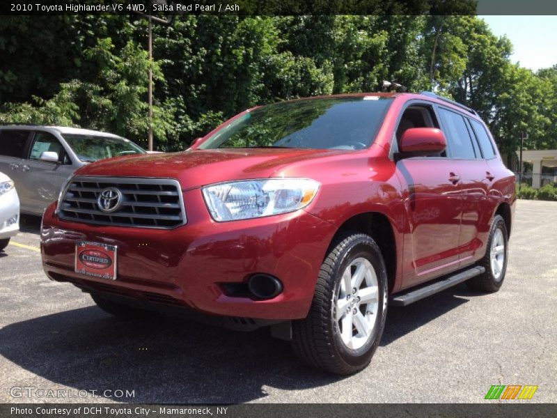 Salsa Red Pearl / Ash 2010 Toyota Highlander V6 4WD