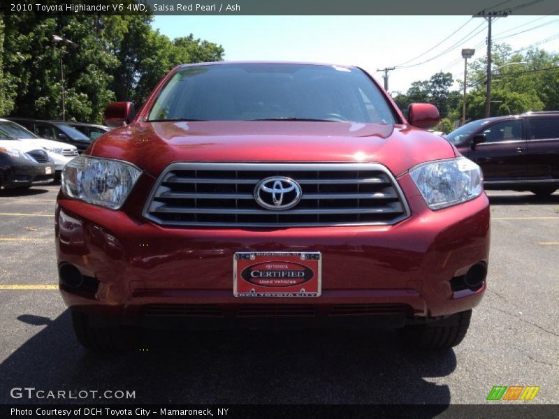Salsa Red Pearl / Ash 2010 Toyota Highlander V6 4WD