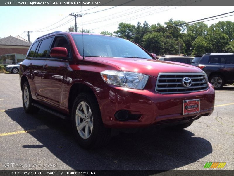 Salsa Red Pearl / Ash 2010 Toyota Highlander V6 4WD