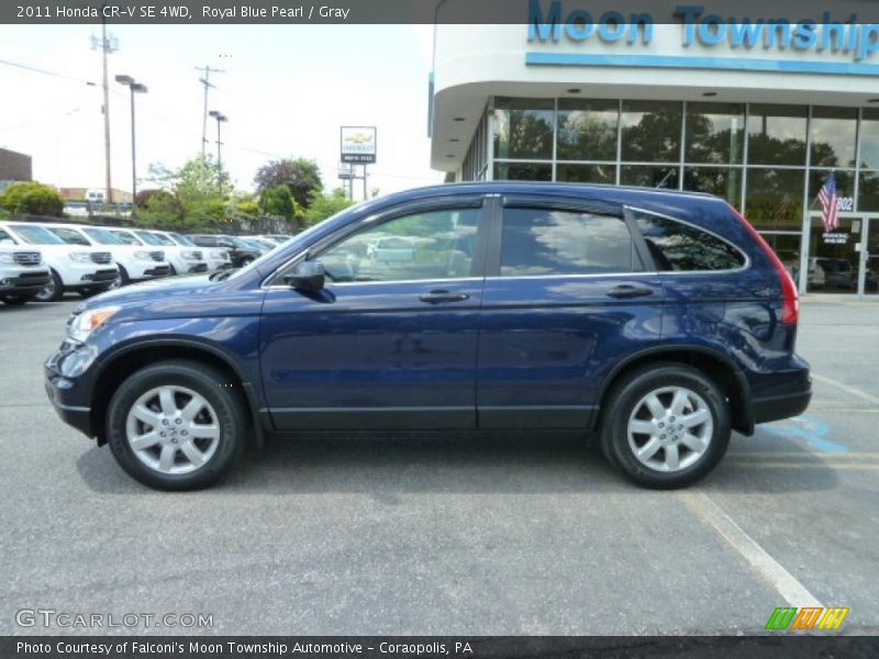 Royal Blue Pearl / Gray 2011 Honda CR-V SE 4WD