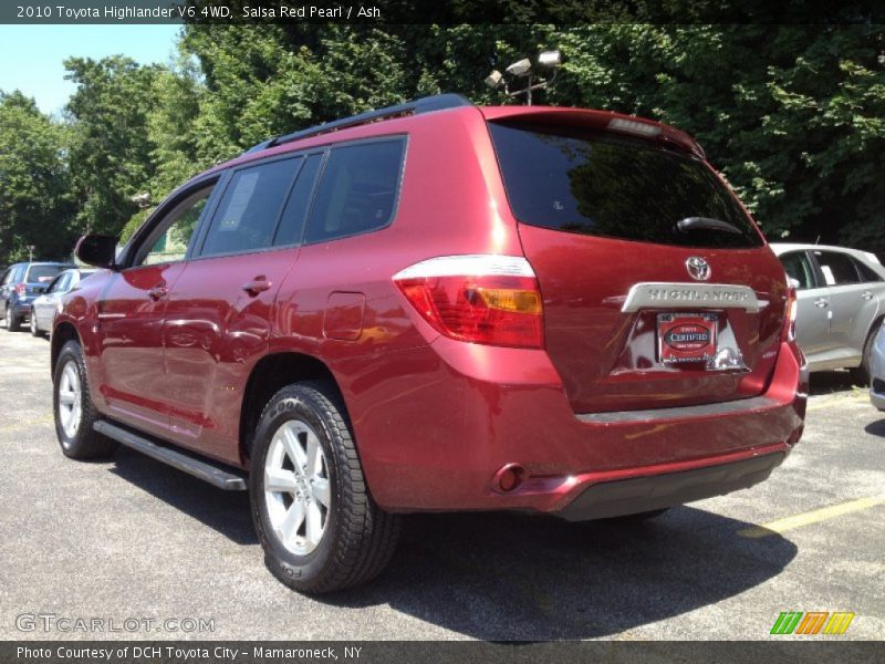 Salsa Red Pearl / Ash 2010 Toyota Highlander V6 4WD