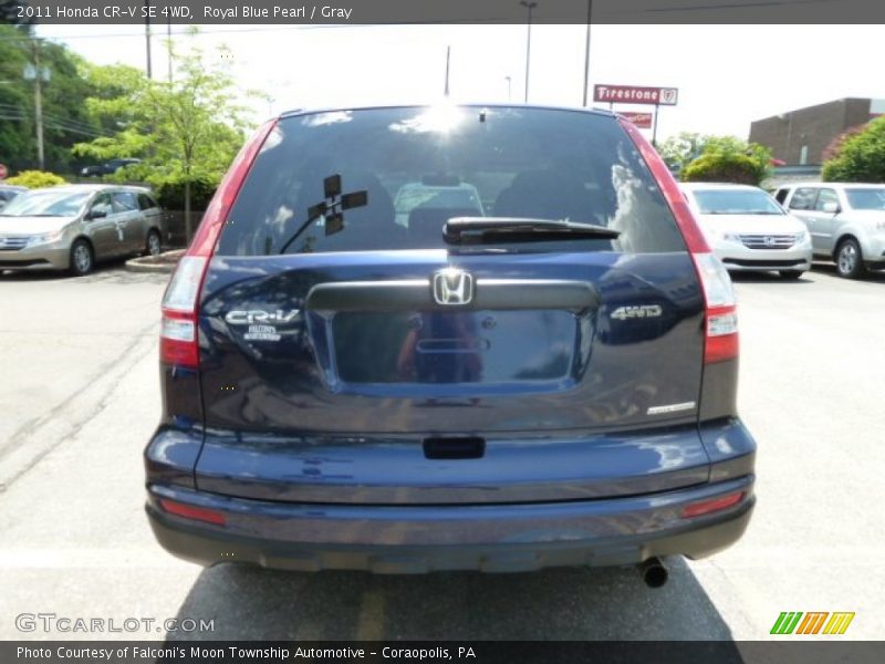 Royal Blue Pearl / Gray 2011 Honda CR-V SE 4WD