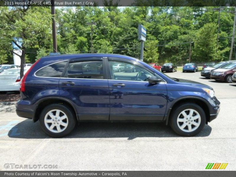 Royal Blue Pearl / Gray 2011 Honda CR-V SE 4WD